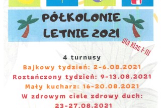 Półkolonie letnie 2021