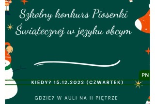 Szkolny konkurs piosenki świątecznej w języku obcym